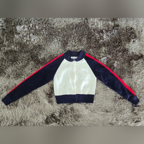 CHRISTIAN DIOR 2021 I Love Paris wool cropped track jacket zip bomber size US 6 - Picture 6 of 13